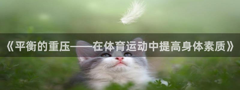 下载星速体育：《平衡的重压——在体育运动中提高身体素质》