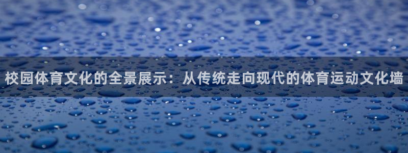 星速体育app免费下载安装：校园体育文化的全景展示：从传统走向现代的体育运动文化墙