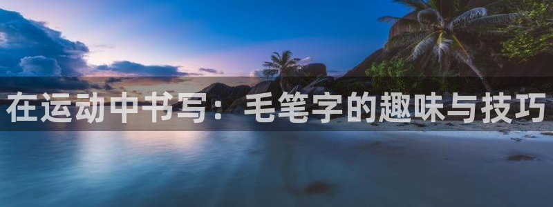 星速体育比分赛事：在运动中书写：毛笔字的趣味与技巧