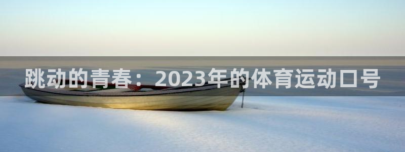 星速体育现在叫什么：跳动的青春：2023年的体育运动口号